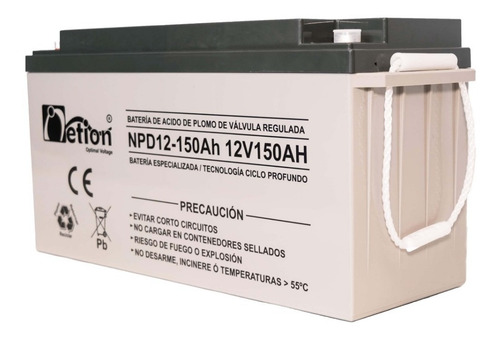 Imagen 2 de 2 de Respaldo Electronico 12v 150ah Bateria Ciclo Profundo