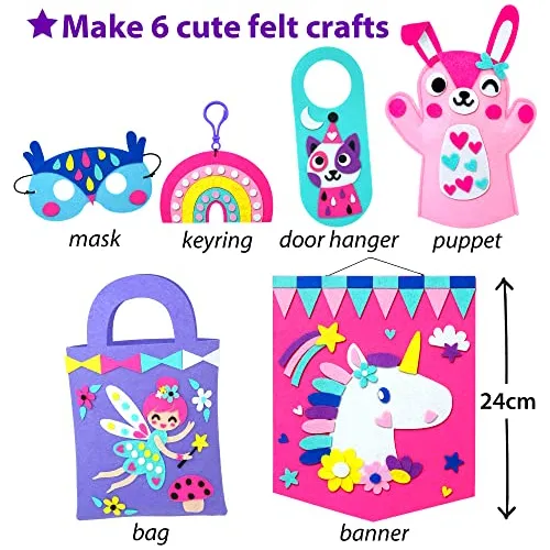 Mi Primer Kit De Fieltro Principiantes Unicornio Niña,...