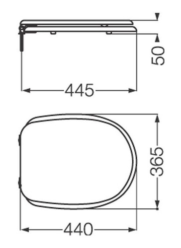 Imagen 4 de 10 de Tapa Asiento Inodoro Adriatica Herraje Cromo Baño Mdf
