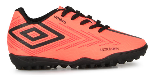 Botines Umbro Ultraskin Sintetico En Coral Y Negro | Stock C