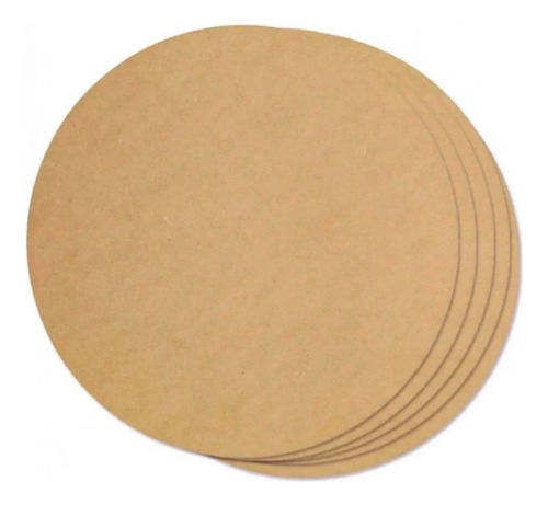 Bases Para Sousplat Mdf 25 Cm (conj. 5 Unidades)