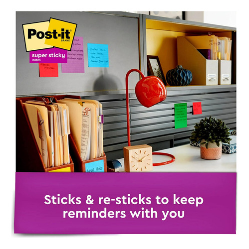 Notas Adhesivas Post-it, 3x3 In, 24 Blocs, 2 Packs