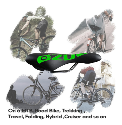 Assento De Selim De Bicicleta Venzo Confortável Para Btt, Es