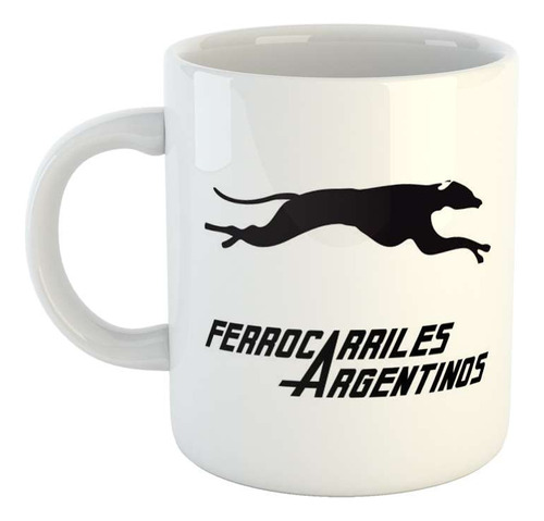 Taza Ceramica Ferrocarriles Argentinos Logo Original M2