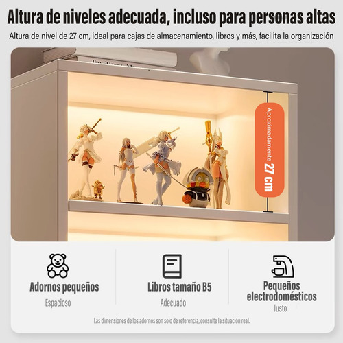 Estantería Mueble Oficina 180cm 6 Niveles Librero Blanco