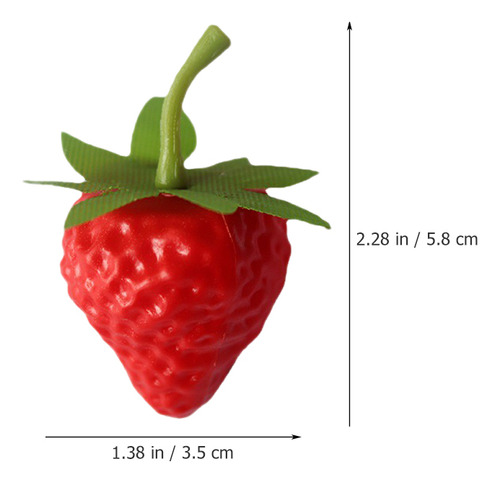Para Minijuguetes De Vainilla Con Forma De Fresa Simulada,