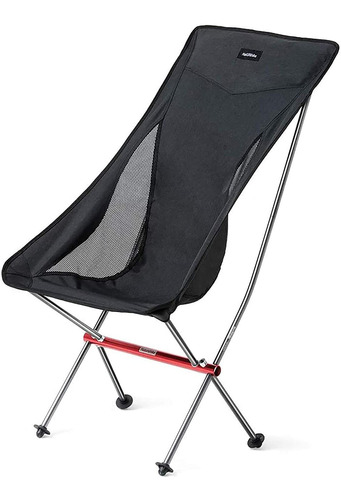 Silla De Camping Plegable Ultraligera Con Respaldo Alto...