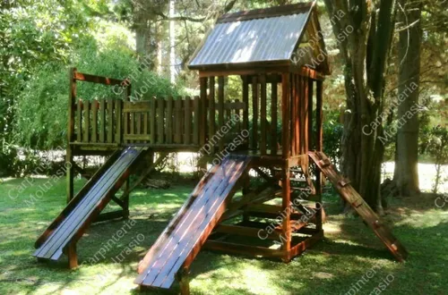 Juegos En Madera C Hamacas Torres Tobog n Y m s