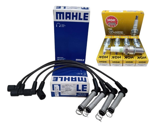 Juego Cables Mahle + 4 Bujias Platino Ngk Astra 1.8 - 2.0 8v