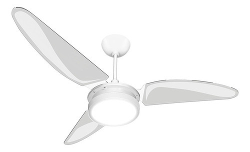 Ventilador De Teto Ventex Laura Led 18w 6500k Pás Policarbon Cor Das Pás Branco/transparente Voltagem 220v