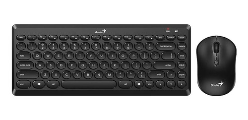 Imagen 4 de 6 de Teclado Y Mouse Genius Luxemate Q8000 Usb Inalambrico Negro