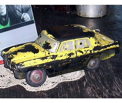Antiguo Juguete Duravit Taxi Di Tella Año 50 (3935) Taxi Di Tella Negro/amarillo (Usado)
