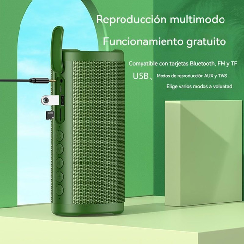Imagen 9 de 9 de Altavoz Bluetooth Portátil Deportivo De Dos Modos, De La Mar