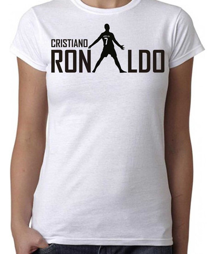 Remera Mujer Cristiano Ronaldo 100% Algodón Premium 3