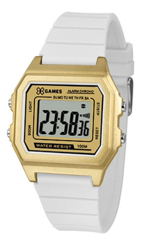 Relógio Digital Branco Xgames Original Quadrado Envio Rápido