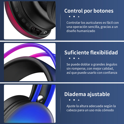 Audifonos Diadema Inalambricos Bluetooth Compatible Pc