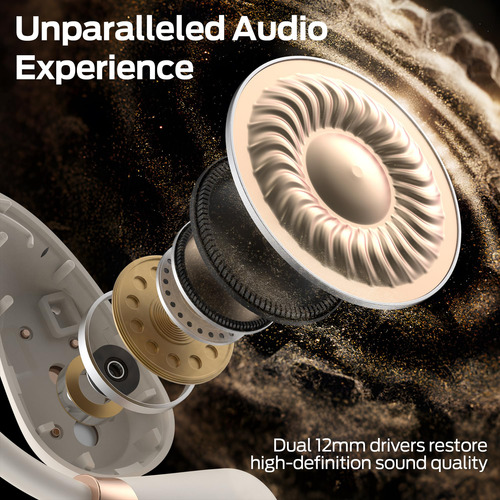 Auriculares Open Ear Monster Ac210 Bluetooth 5.4 Blancos