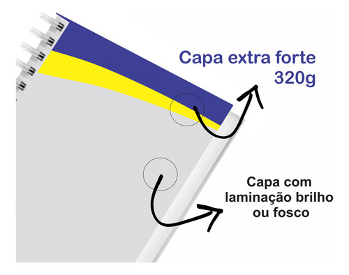 Caderno Personalizado Com Sua Logo 21x29 Com 80 Fls 70 Unid