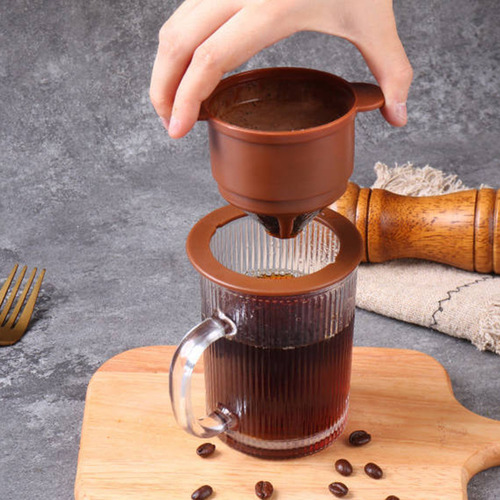 Double Layer Stainless Steel Filter Drip Type Filter Cup Fil