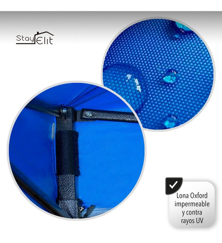 Imagen 5 de 8 de Carpa Toldo 3x3 Plegable Reforzado Impermeable Eventos