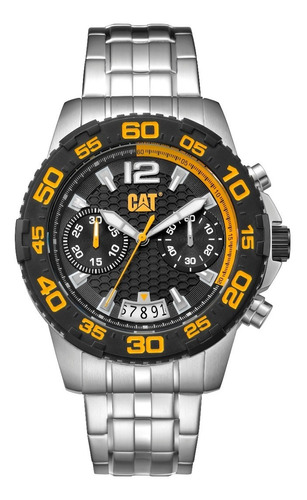 Reloj Cat Hombre Power Drive Crono Malla Acero Inox