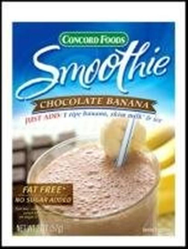 De Chocolate Plátano Smoothie Mix Alimentos / Concord (paque