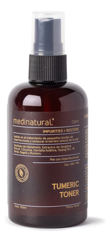 Medinatural Tumeric Toner 130ml Acneica Día/noche