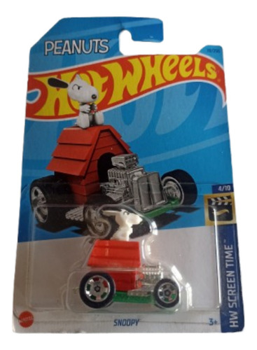 Hotwheels Snoopy Peanuts Rojo