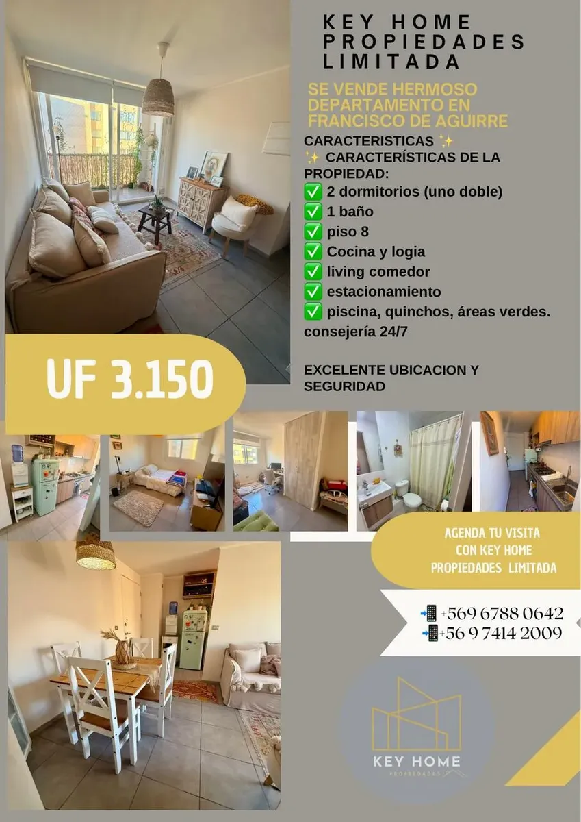 Imagen 1 de 21 de Hermoso Departamento En Venta En Francisco De Aguirre