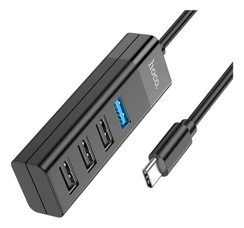 Imagen 1 de 2 de Hub Adaptador Hoco Hb25 Tipo C A Usb 3.0 + Usb 2.0