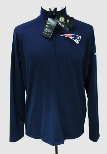 Sudadera Ligera Zip 1/4 Patriots New England X L Original