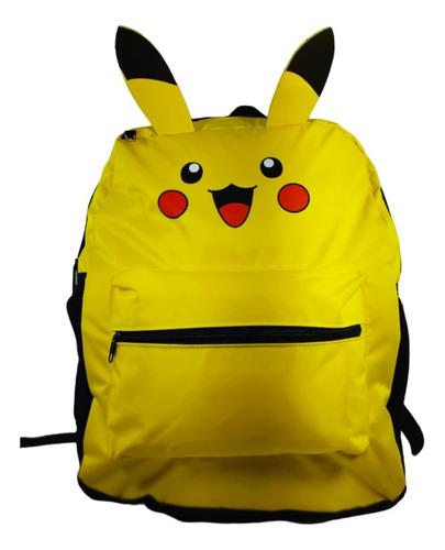 Mochila Escolar De Costas Pokémon Pikachu Juvenil Cor Amarelo