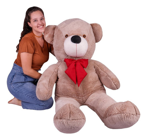 Urso Gigante Grande Pelúcia Teddy Bear 90cm - Nacional