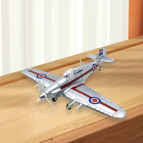 Kits De Construcción 1:48, Modelo De Avión, Regalo Plata