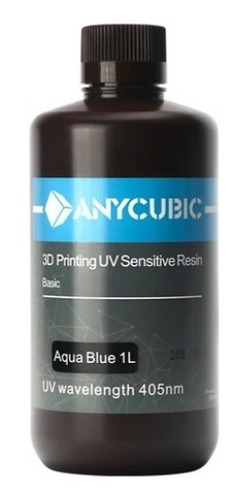 Resina Para Impresión 3d Anycubic 1l  Color Aqua Blue