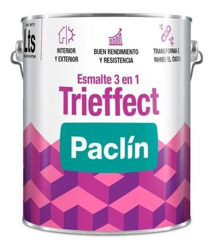 Esmalte 3 En 1 Trieffect Paclin Blanco Mate 3,6lts