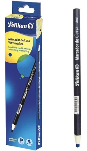 Lápis Dermatográfico Pelikan Preto C/10