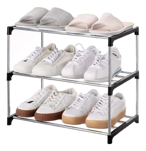 Organizador Zapatero Lbs Zapatillas Botinero Estantes Desarmable Color Negro