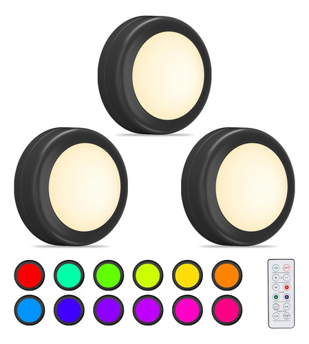 Luces Led De Disco Con Control Remoto, 16 Colores Intercambi
