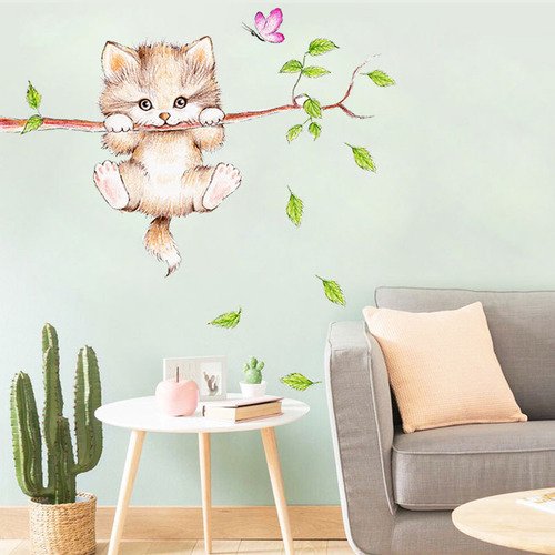 Adhesivo De Pared De Primavera Para Dormitorio, Estudio, Fon
