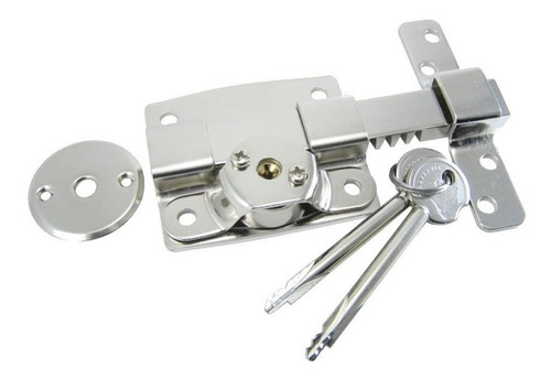 Cerrojo Pasador Llave Cruz Bronzen 805 Cromado