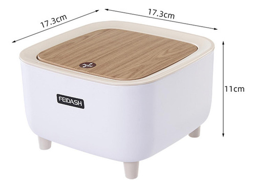 Cubo De Basura De Escritorio Antideslizante, Cubo De