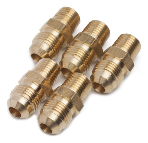 Latón Abocardar 3/8  Od X 1/4  Npt Macho Conector De T...