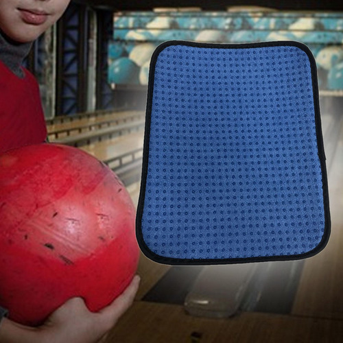 2 Toalla De Microfibra Para Bola De Bolos, Azul 20cmx25cm