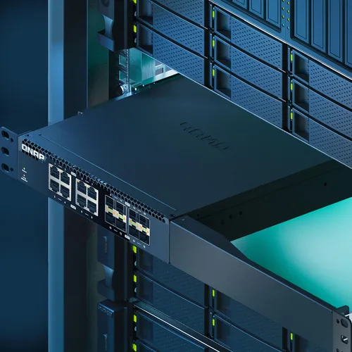 Conmutador Qnap 10 Gbe 16 Puertos Gestión Web Rack