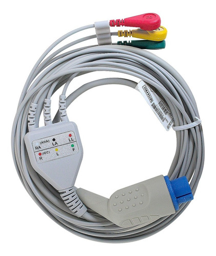 Cable Ecg De 3 Derivaciones Snap Compatible Datex/ohmeda
