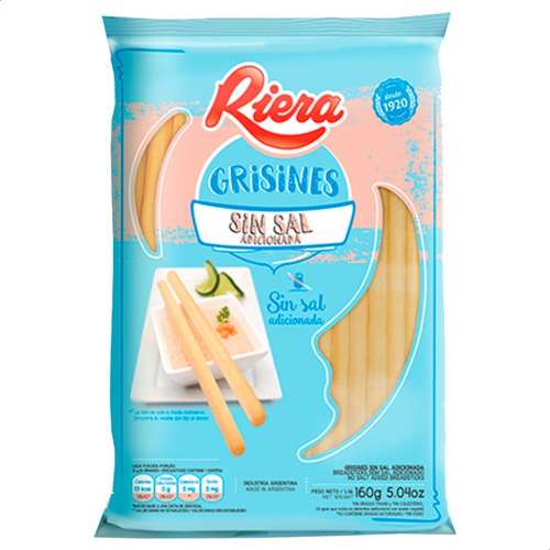 Grisines Sal Agregada Riera Galleta X20u Hipercomer