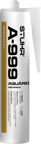 Silicone Stuhr A-999 Para Aquários - 12 Tubos Preto