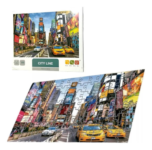 Rompecabezas Plaza Del Tiempo Puzzle 1000 Pzs New York