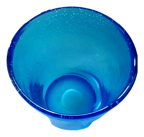 Fanal Balde Macetero De Vidrio Mexicano Alt 15cm X14.5 Cm